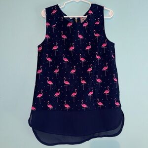 Girls flamingo top size 7